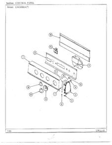 Control Diagram and Parts List for 6002A REV A Norge Washer