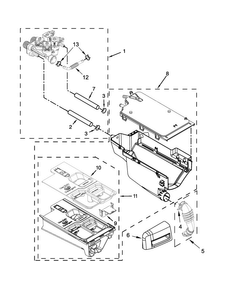 Part Location Diagram of W10639891 Whirlpool HANDLE