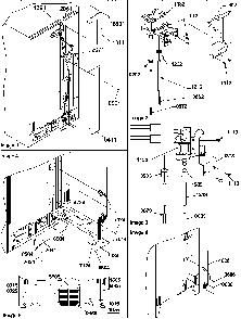 Cabinet Back Diagram and Parts List for SQD25VW-P1190430WW  Amana Refrigerator