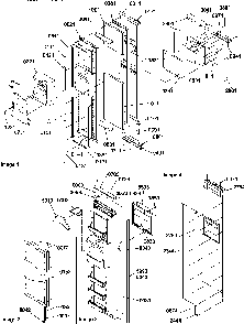 Freezer Door Diagram and Parts List for SBDE20S4SW-P1190906WW  Amana Refrigerator