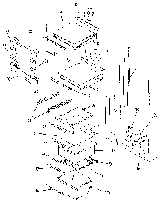 Shelves & Accessories Diagram and Parts List for JRSD226B MBQ32A Jenn-Air Refrigerator