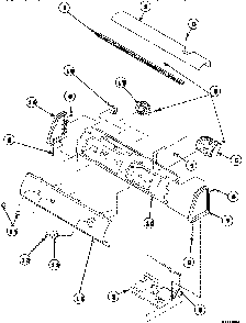 Part Location Diagram of 34818* Maytag End panel left all other models