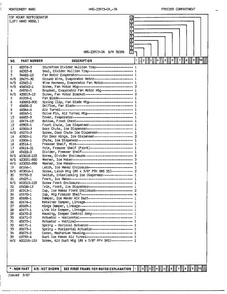 Freezer Compartment Page 2 Diagram and Parts List for 23973A  Admiral Refrigerator