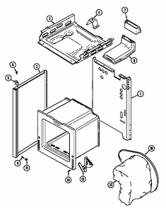 Body Diagram and Parts List for S31000PAWD  Maytag Range