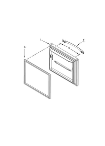 Freezer Door Parts Diagram and Parts List for ABB1922FED1  Amana Refrigerator