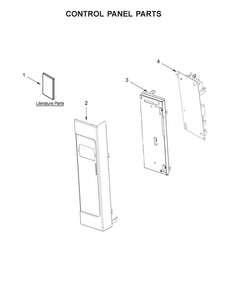 Part Location Diagram of W10672719 Whirlpool Control Panel