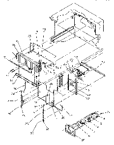 Evaporator Area Diagram and Parts List for TR522SW-P1182701WW  Amana Refrigerator