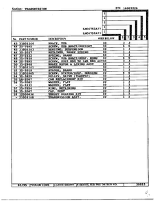 Transmission Page 3 Diagram and Parts List for 6751  Norge Washer