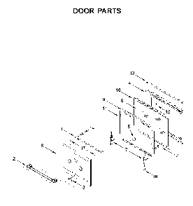 Door parts Diagram and Parts List for MGS8800FZ1  Maytag Range