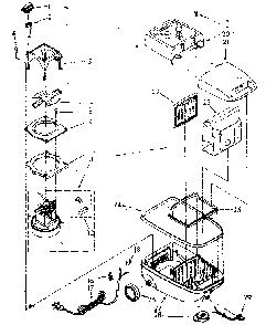 Vacuum Cleaner Parts Diagram and Parts List for 1162525081  Kenmore Canister Vacuum