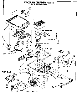 Base Assembly Diagram and Parts List for 1162399180  Kenmore Canister Vacuum