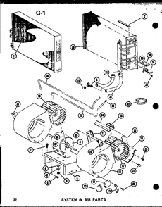 System And Air Parts 6 Diagram and Parts List for EPCG2408-1C P67470-14C Amana Heater