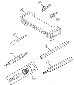 Extractor Tools Diagram and Parts List for SSG809QF  Speed Queen Dryer