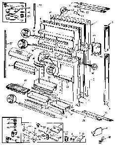 Doors Diagram and Parts List for JRTD225LB M9C76A Jenn-Air Refrigerator