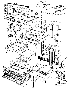 Refrigerator/fresh Food Compartment Diagram and Parts List for JRT194B M7C53A Jenn-Air Refrigerator