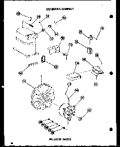 Interior Parts Diagram and Parts List for 10-2NM P54974-2R Amana Air Conditioner