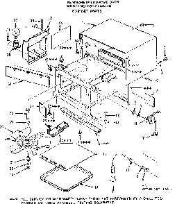 Cabinet Parts Diagram and Parts List for 5658848310  Kenmore Microwave
