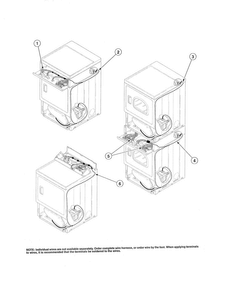 Wire Harnesses/wires Diagram and Parts List for ADE30RGS171TW01  Speed Queen Dryer
