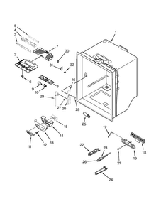 Part Location Diagram of WPW10553467 Whirlpool Reservoir