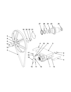Drive Parts Diagram and Parts List for MXS40PNATS  Maytag Washer