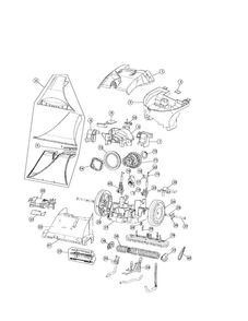 Nozzle/hood/motor Diagram and Parts List for F8100-900  Hoover Carpet Cleaner