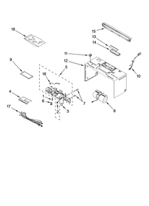 Cabinet And Air Flow Parts Diagram and Parts List for MMV5207BAS17  Maytag Microwave