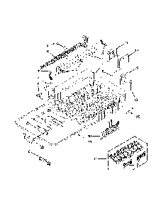 Upper Rack And Track Parts Diagram and Parts List for 66512833K313  Kenmore Dishwasher