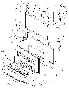 Freezer Door Diagram and Parts List for 85158-P1117110W  Amana Refrigerator