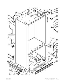 Part Location Diagram of W10555566 Whirlpool INSTALLATION INSTRUCTIONS