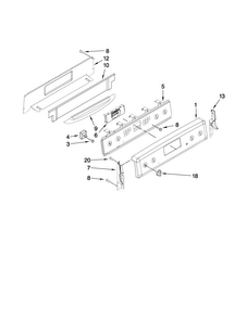 Part Location Diagram of W10207494 Whirlpool SWTCH-MEMB