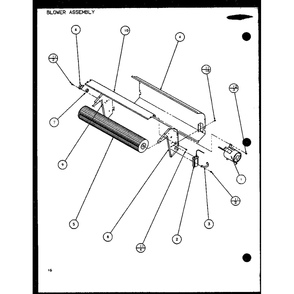 Blower Assembly 2 Diagram and Parts List for PTC07300ER P9812501R Amana Air Conditioner