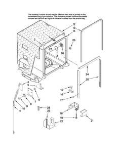 Tub And Frame Parts Diagram and Parts List for MDB6759AWS2  Maytag Dishwasher