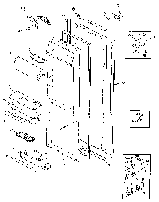 Fresh Food Door Diagram and Parts List for JRSD226B MBQ32A Jenn-Air Refrigerator