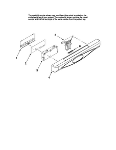 Control Panel And Latch Parts Diagram and Parts List for MDB7851AWB1  Maytag Dishwasher