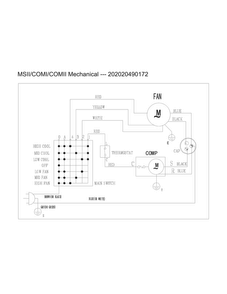 Wiring Diagram Diagram and Parts List for CAE06MCR13  Crosley Air Conditioner