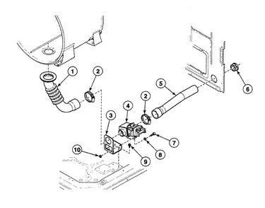 Drain Diagram and Parts List for SWFB73WN  Speed Queen Washer
