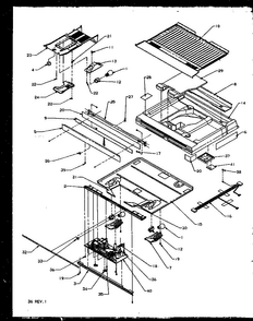 Section 5 Diagram and Parts List for TS18R2G-P1158311WG  Amana Refrigerator