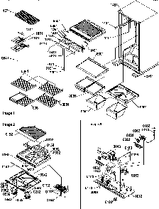 Interior Cabinet And Drain Block Assembly Diagram and Parts List for TG518SW-P1180903WW  Amana Refrigerator