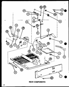 Rear Components (tm18h/p7711005w) (tm18h/p7711006w) (tr18h/p7711007w) (tr18h/p7711008w) (tc18h/p7711009w) (tc18h/p7711010w) Diagram and Parts List for TM18H-P7711005W  Amana Refrigerator