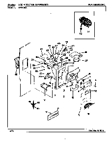 Ice & Water Dispenser Diagram and Parts List for ERSW24A AM81F Maytag Refrigerator