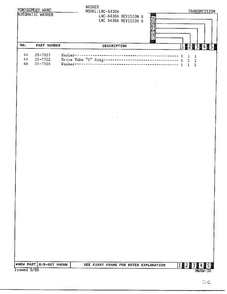 Transmission Page 3 Diagram and Parts List for 6430 LOT A REV B Norge Washer