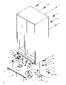 Drain And Rollers Diagram and Parts List for SXDE27QE-P1162208WE  Amana Refrigerator