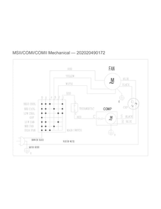 Wiring Diagram Diagram and Parts List for CAE10MCR11  Crosley Air Conditioner