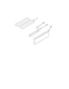 Drawer And Rack Parts Diagram and Parts List for JDS9860CDS00  Jenn-Air Range