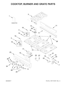 Part Location Diagram of W10830796 Whirlpool WIRE