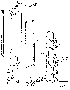 Freezer Door Diagram and Parts List for JRS223B-M8N07A  Jenn-Air Refrigerator