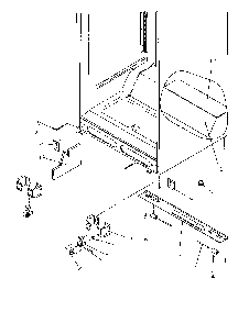 Cabinet Bottom Diagram and Parts List for TX22S3L-P1196002WL  Amana Refrigerator