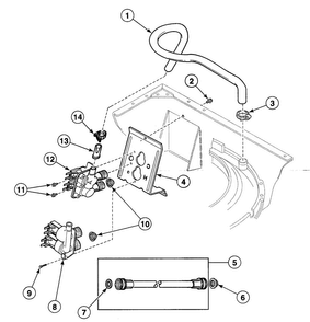 Valve Assy Diagram and Parts List for SWT820QN  Speed Queen Washer