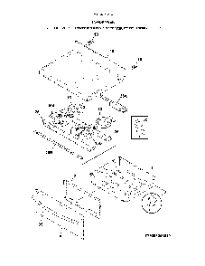 Top/Drawer Diagram and Parts List for 79094173313  Kenmore Range