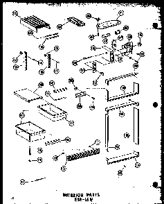 Section 11 Diagram and Parts List for ESRF-16W-AG-P60303-5WG  Amana Refrigerator